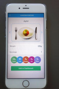 Carbs&Cals App, Inside, Food, Snacks, Apple, Nutrition Facts