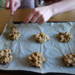 scones on baking sheet