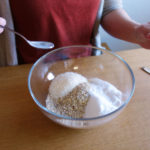 dry ingredients for low carb scones mixed